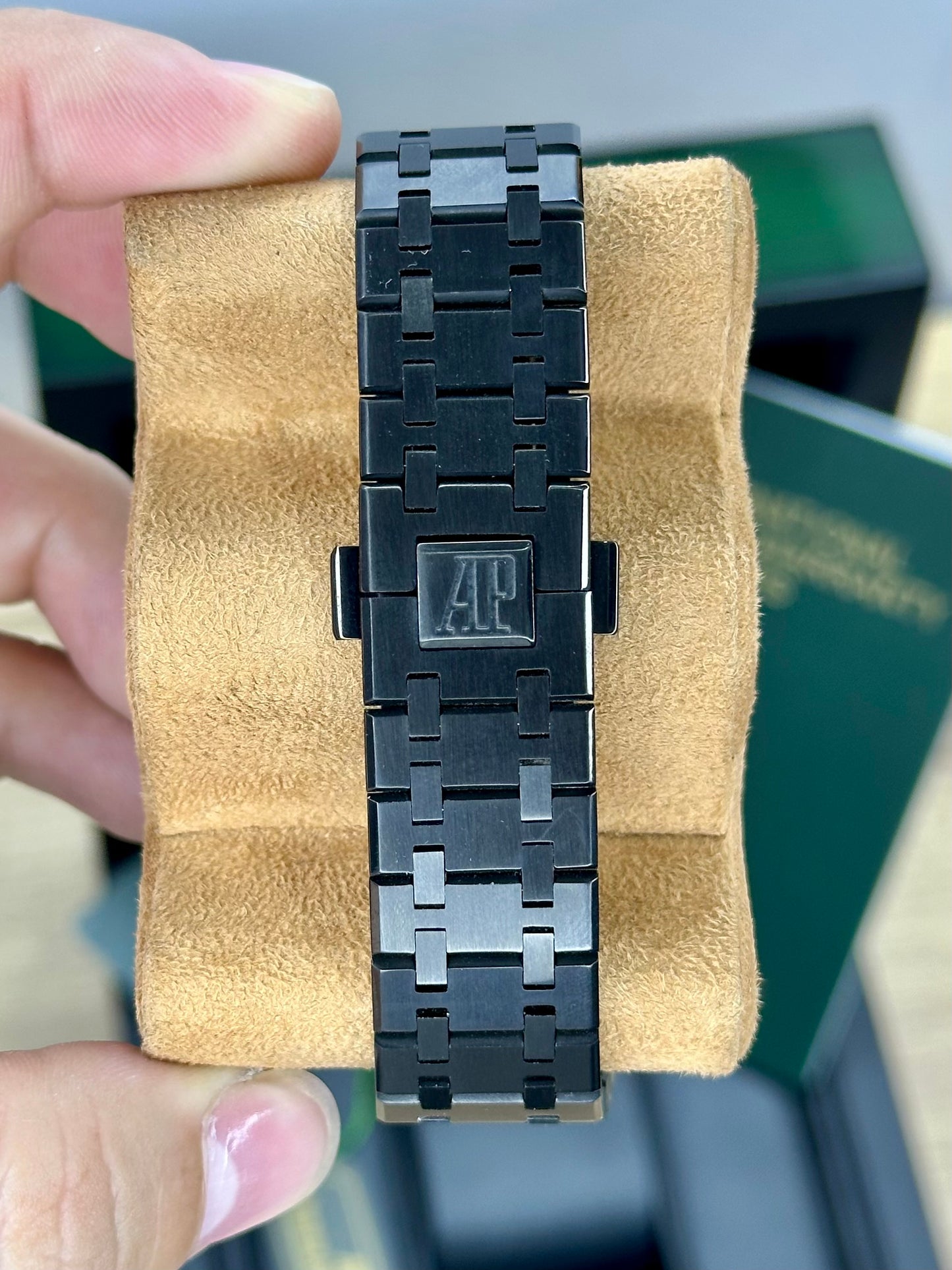 AUDEMARS PIGUET ROYAL OAK 41MM PLATA ACERO NEGRO