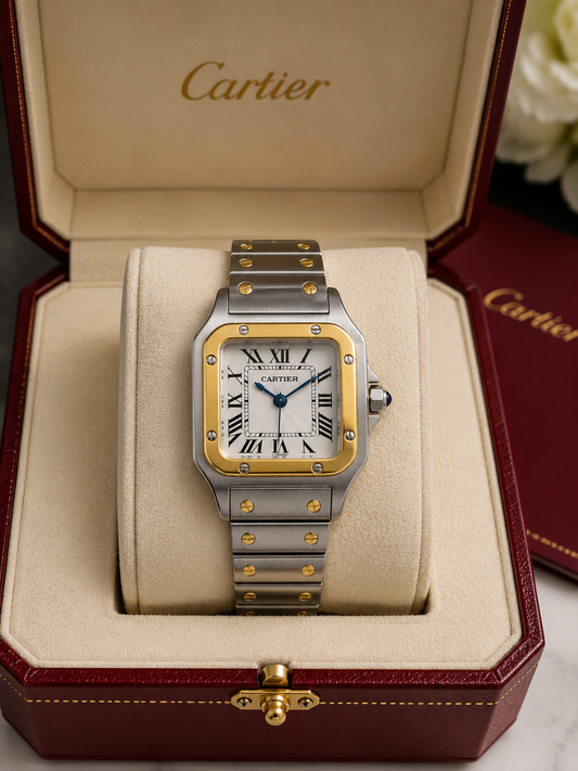 SANTOS DE CARTIER AUTOMÁTICO BICOLOR DAMA