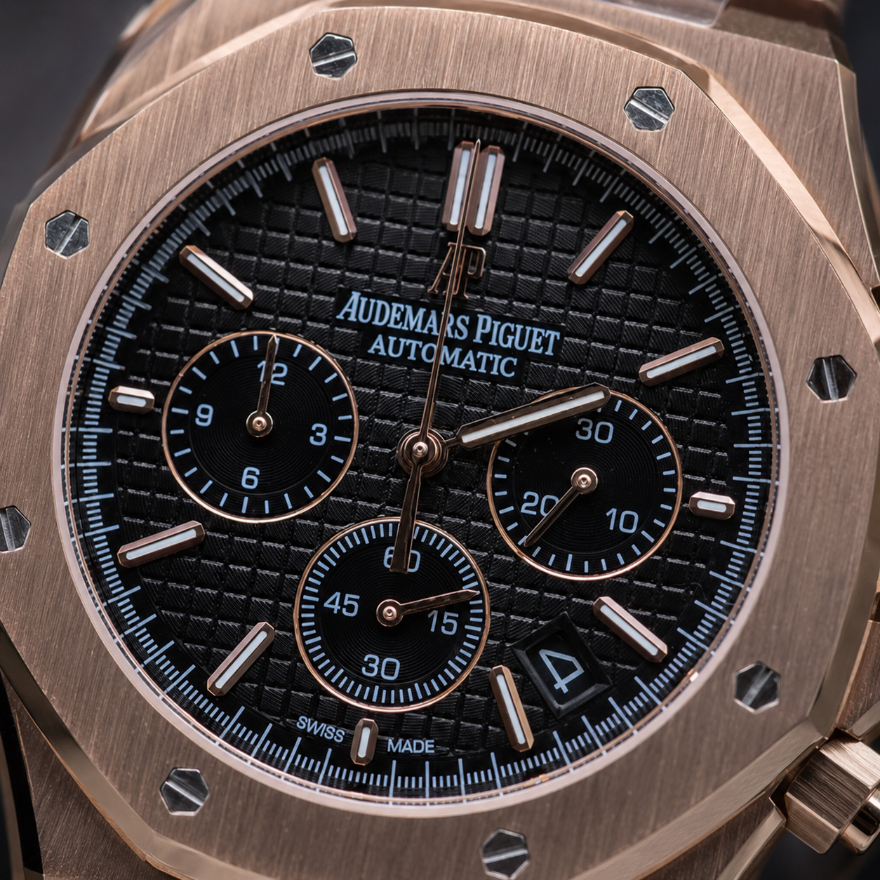 AUDEMARS PIGUET ROYAL OAK CHRONOGRAPH 41 MM – ORO ROSA / ESFERA NEGRA