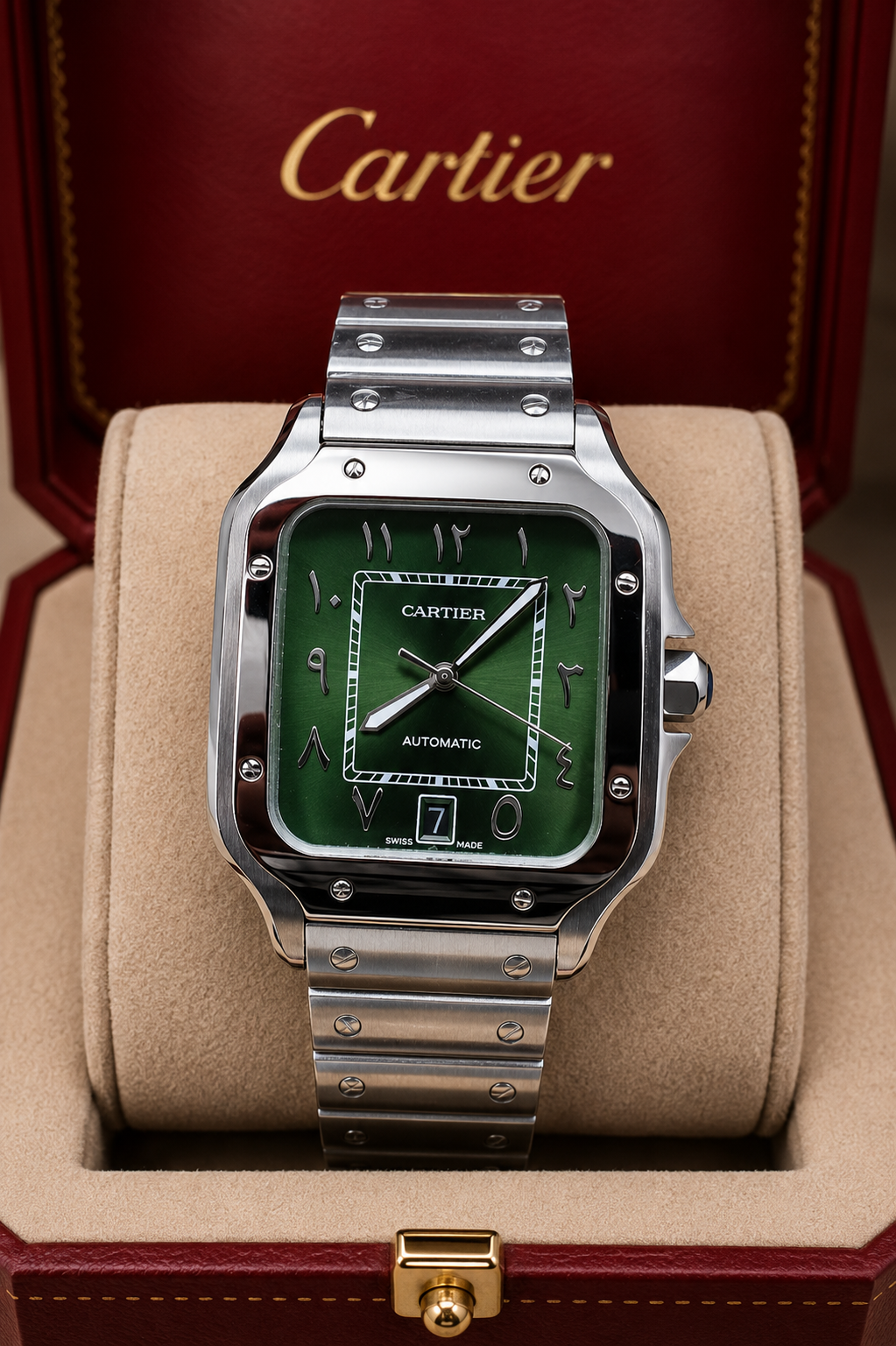 SANTOS DE CARTIER VERDE ARABIANS – 40 MM