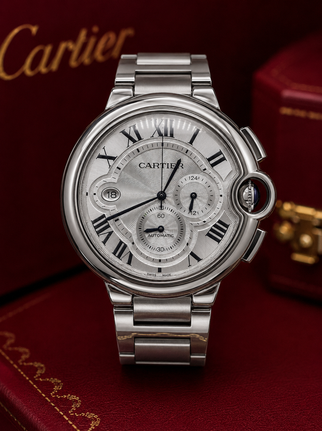 CARTIER BALLON BLEU CHRONOGRAPH ACERO – 42 MM