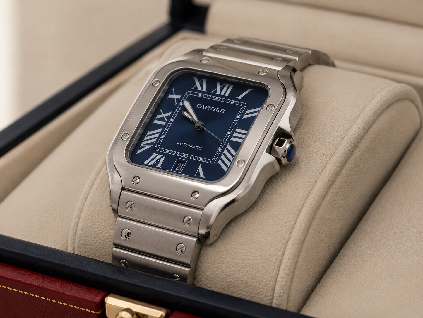 CARTIER SANTOS DE CARTIER AUTOMÁTICO 40 MM – ESFERA AZUL