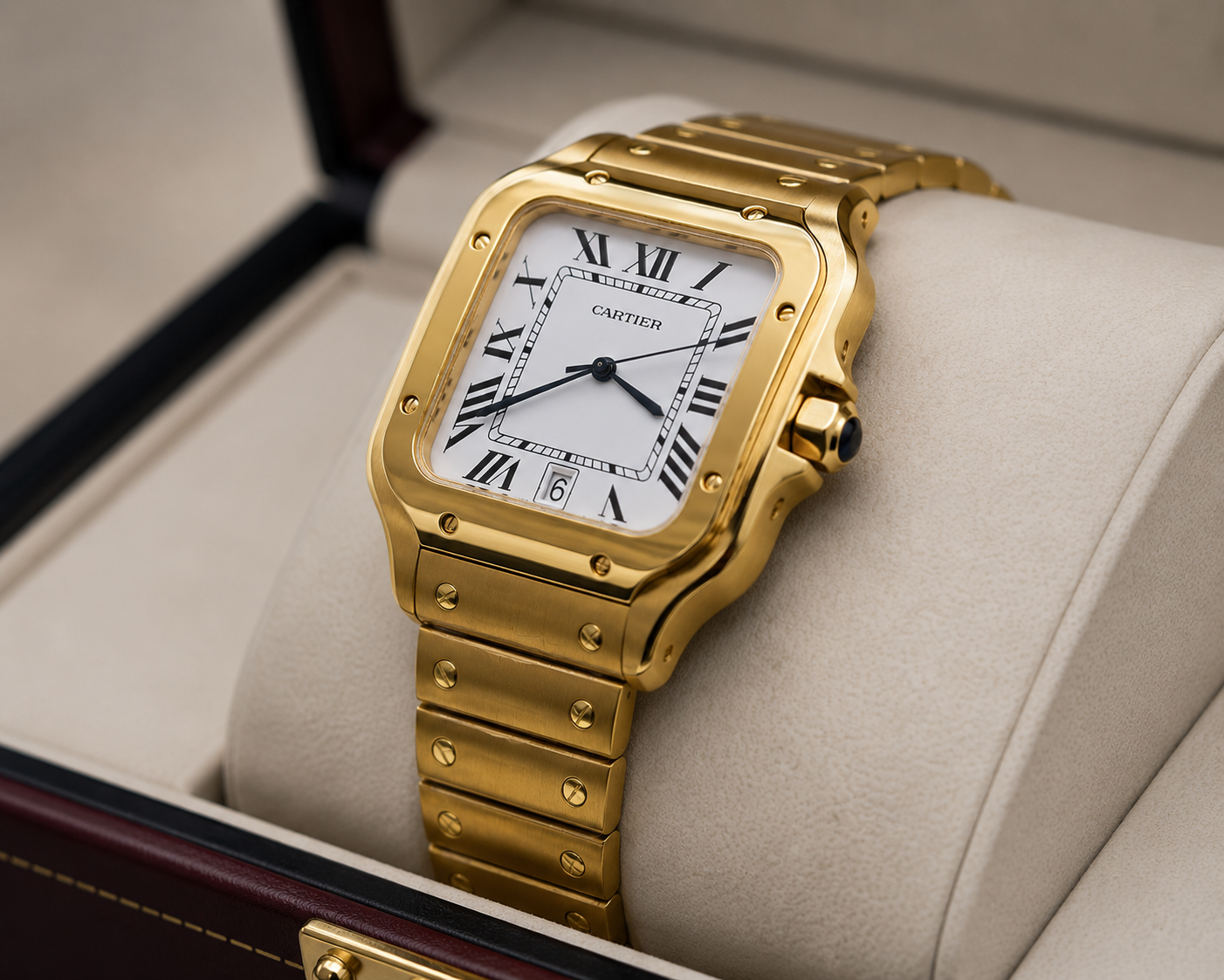 CARTIER SANTOS DE CARTIER AUTOMÁTICO 40 MM – ESFERA BLANCA