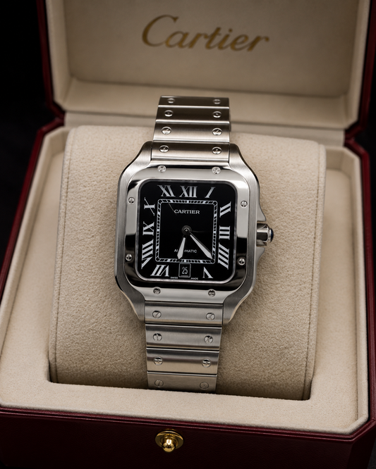 CARTIER SANTOS DE CARTIER AUTOMÁTICO 40 MM – ESFERA NEGRA