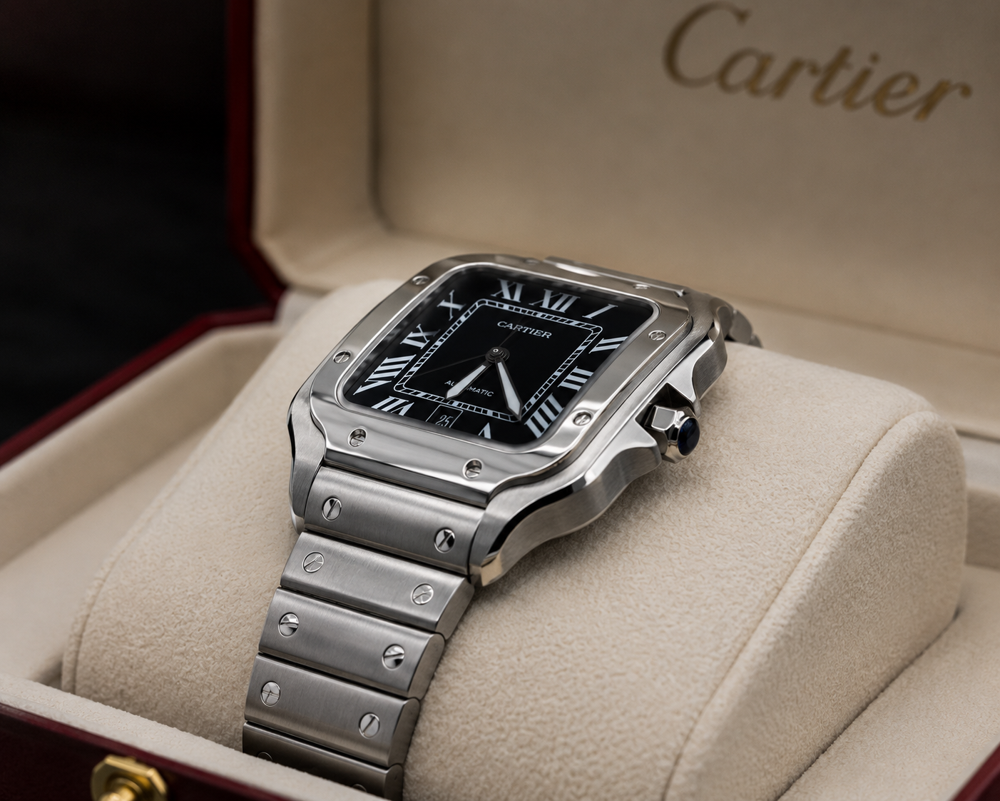 CARTIER SANTOS DE CARTIER AUTOMÁTICO 40 MM – ESFERA NEGRA
