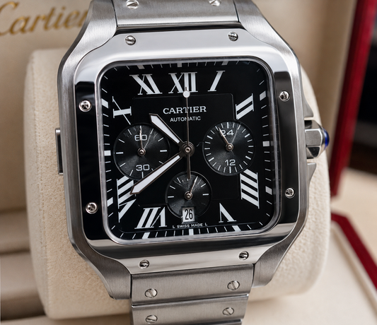 CARTIER SANTOS CHRONOGRAPH AUTOMÁTICO 42 MM – ESFERA NEGRA