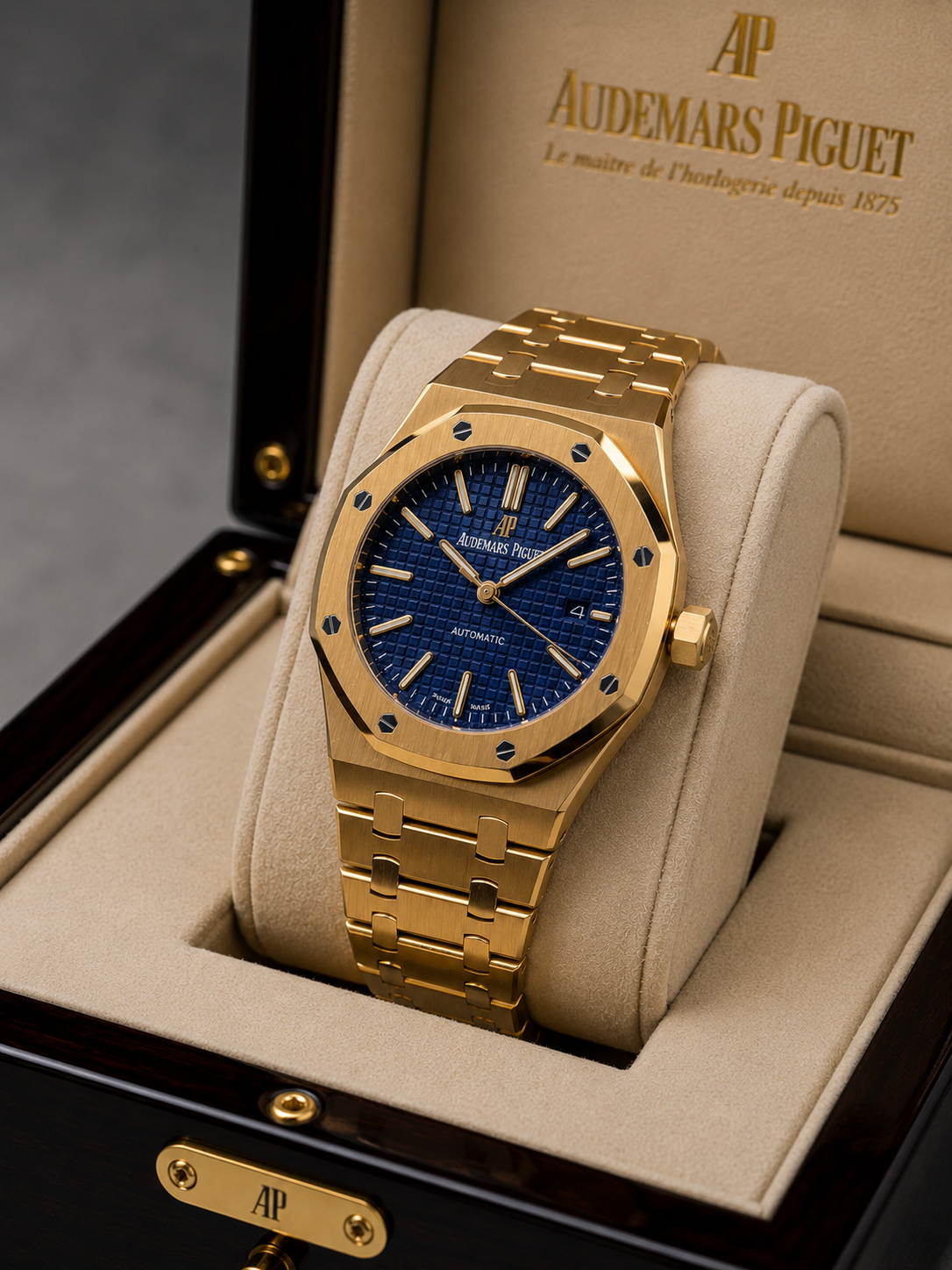 AUDEMARS PIGUET ROYAL OAK AUTOMATIC 41 MM – DORADO / ESFERA AZUL
