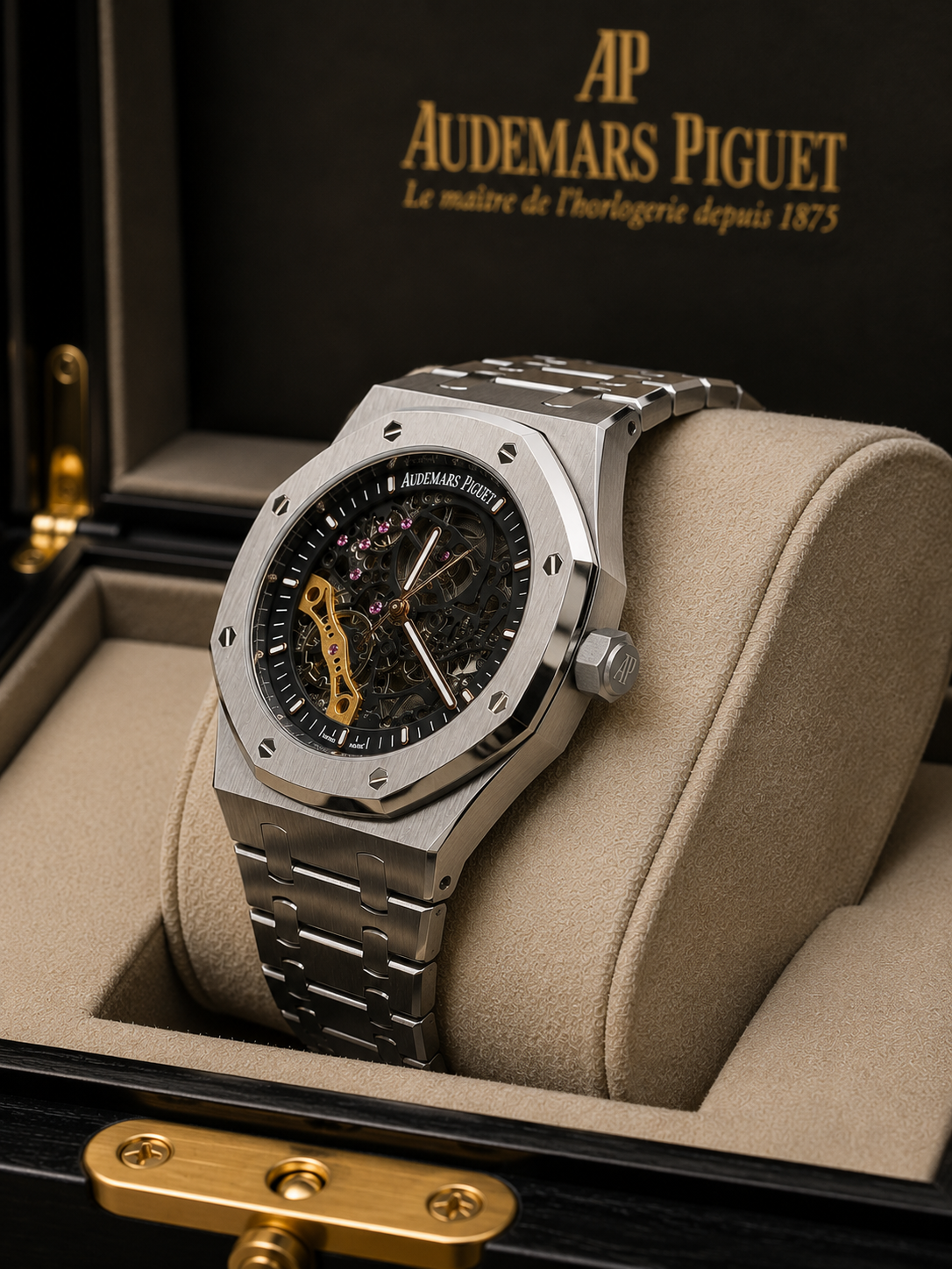 AUDEMARS PIGUET ROYAL OAK SKELETON 41 MM ACERO – ESFERA OPENWORK