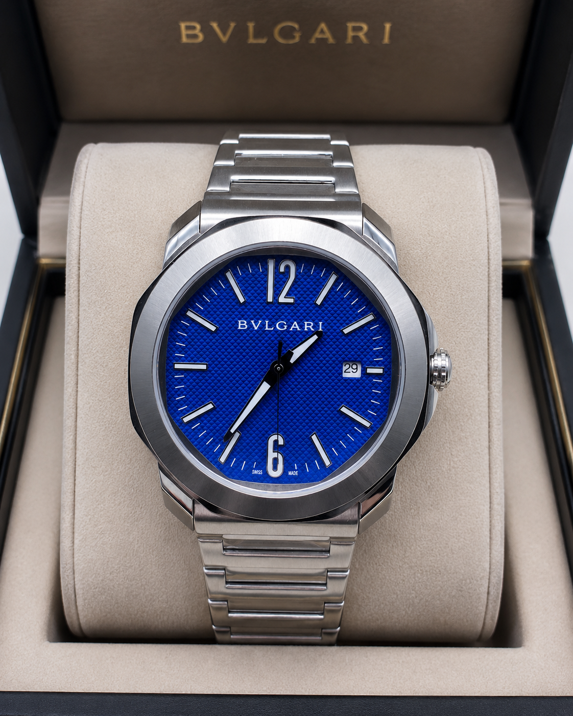 BVLGARI OCTO 42 MM – AUTOMÁTICO – BRAZALETE EN ACERO INOXIDABLE