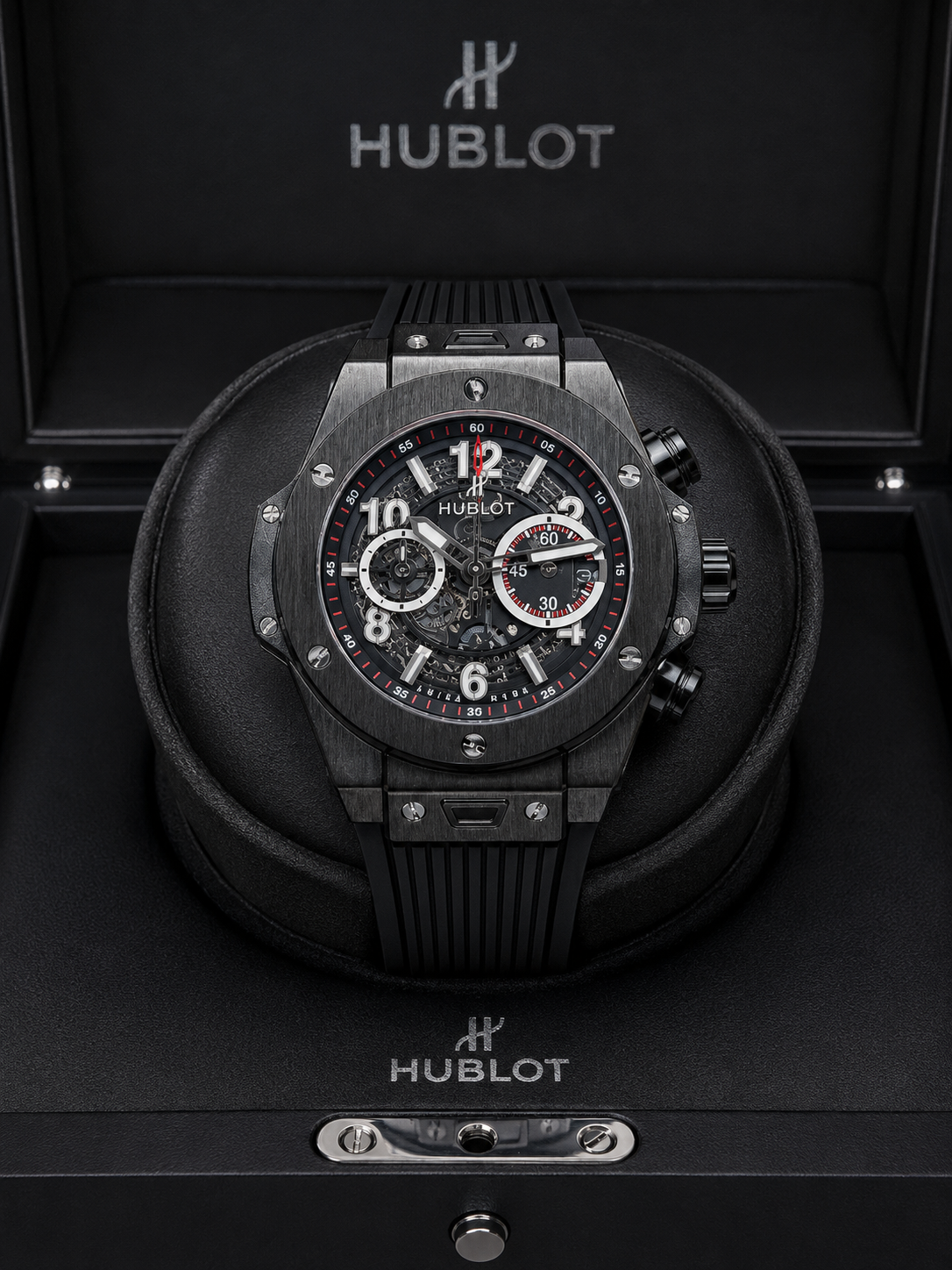 HUBLOT BIG BANG UNICO BLACK MAGIC SKELETON CABALLERO – 45 MM