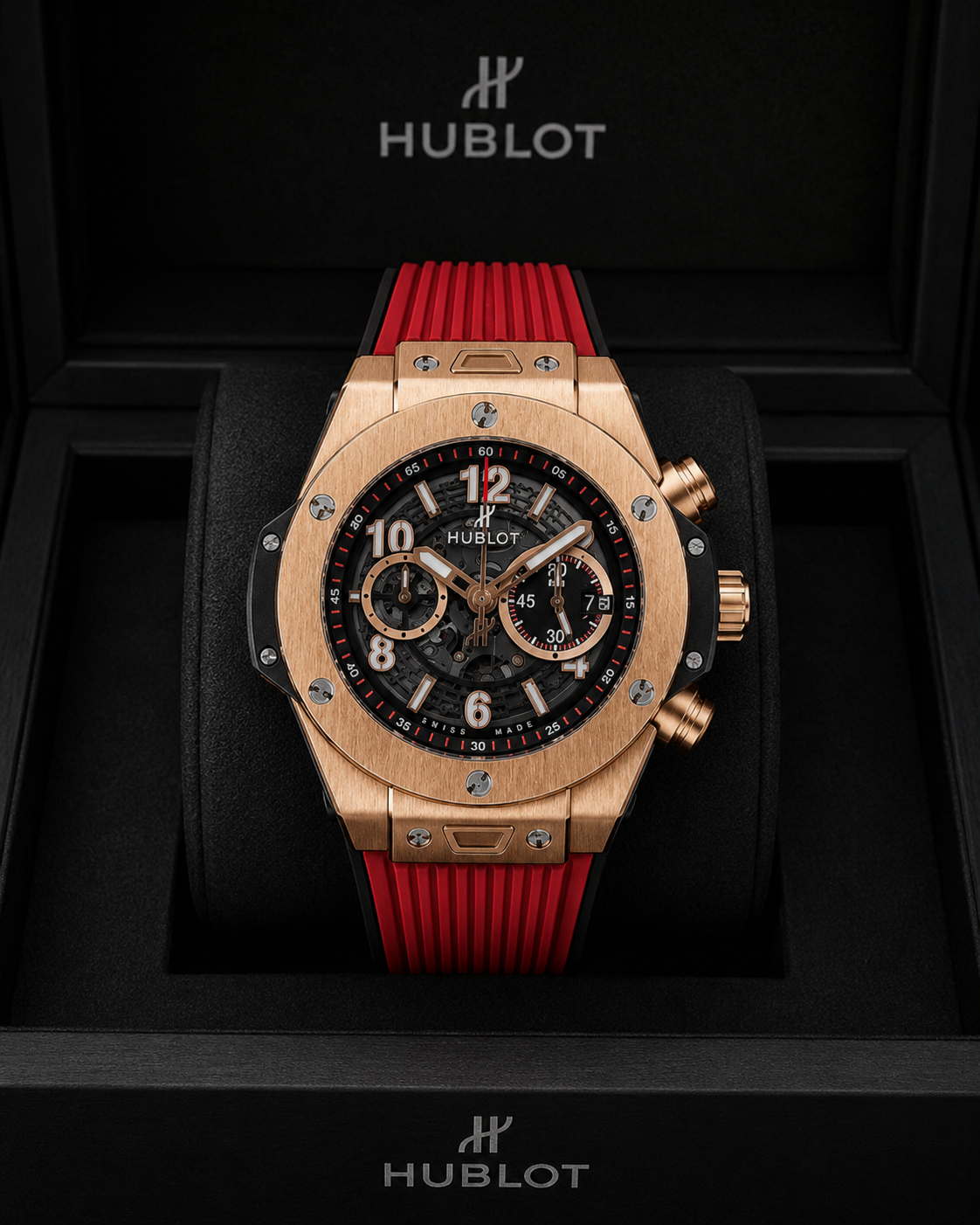 HUBLOT BIG BANG UNICO KING GOLD SKELETON CABALLERO – 45 MM