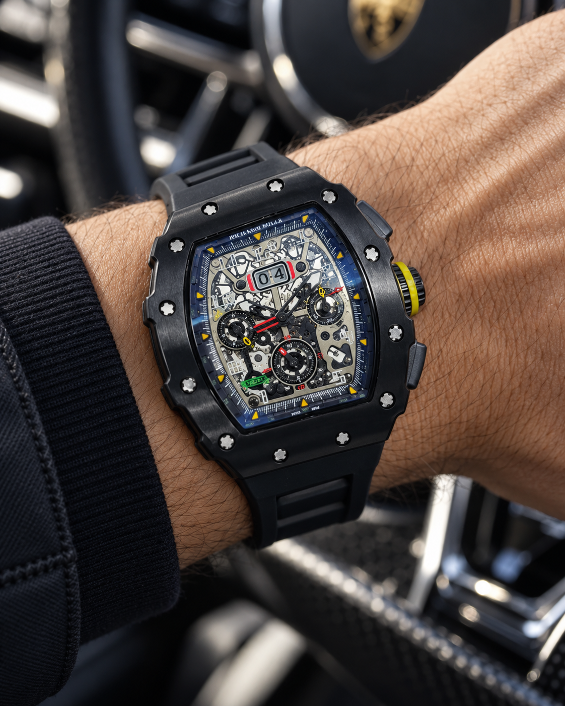 RICHARD MILLE AUTOMÁTICO SKELETON – BLACK EDITION