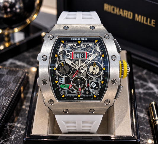 RICHARD MILLE AUTOMÁTICO SKELETON – ACERO & BLANCO