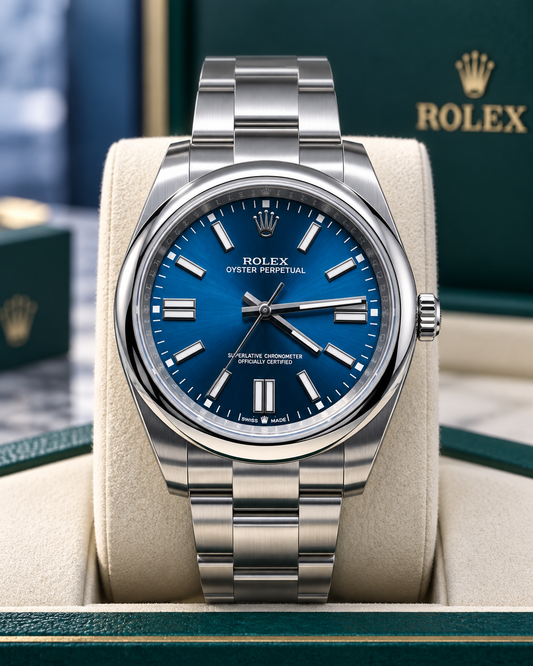 ROLEX OYSTER PERPETUAL 41 MM – ESFERA AZUL Y BRAZALETE OYSTER