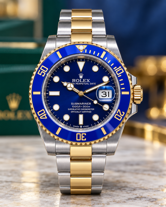 ROLEX SUBMARINER BLUESY 41 MM – ESFERA AZUL Y ACABADO BICOLOR