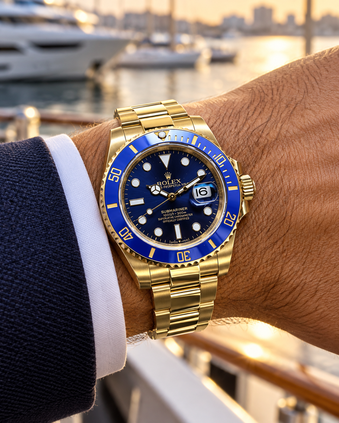 ROLEX SUBMARINER BLUESY 41 MM – ESFERA AZUL Y ACABADO DORADO