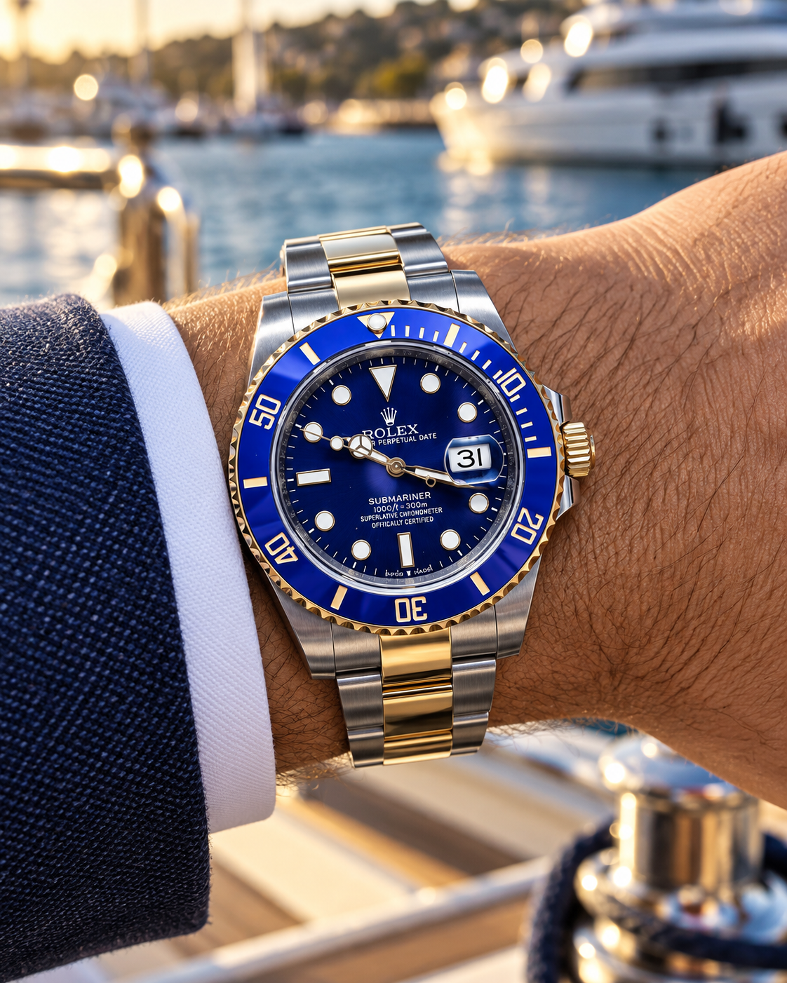 ROLEX SUBMARINER BLUESY 41 MM – ESFERA AZUL Y ACABADO BICOLOR