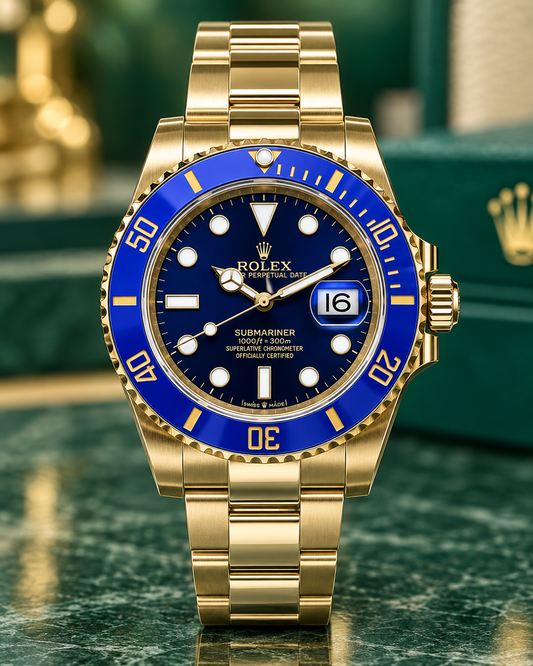 ROLEX SUBMARINER BLUESY 41 MM – ESFERA AZUL Y ACABADO DORADO