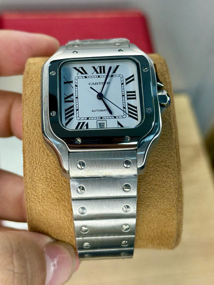 Cartier Santos Automatic White Dial