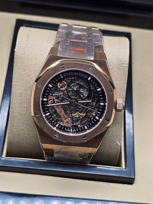 AUDEMARS PIGUET ROYAL OAK SKELETON 41MM ORO ROSA
