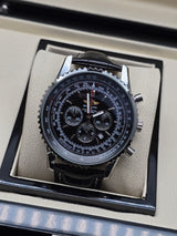 BREITLING NAVITIMER CHRONOGRAPH 46MM CUERO NEGRO