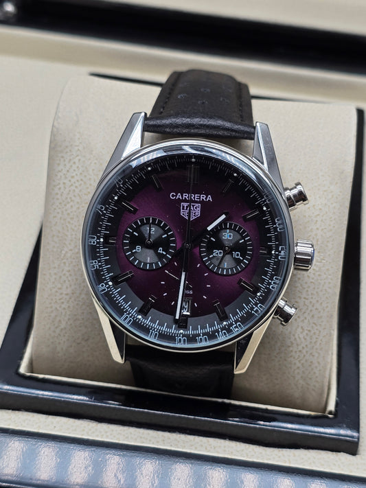 TAG HEUER CARRERA CHRONOGRAPH 39MM MORADO DEGRADADO