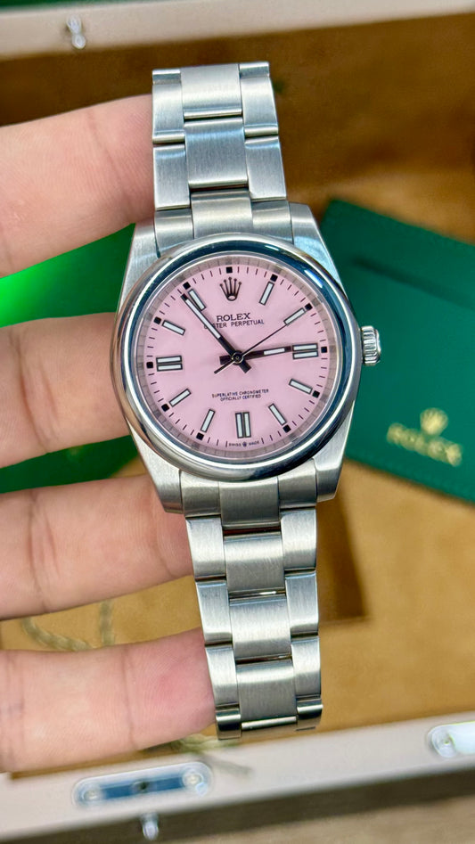 Rolex Oyster Perpetual Pink Dial