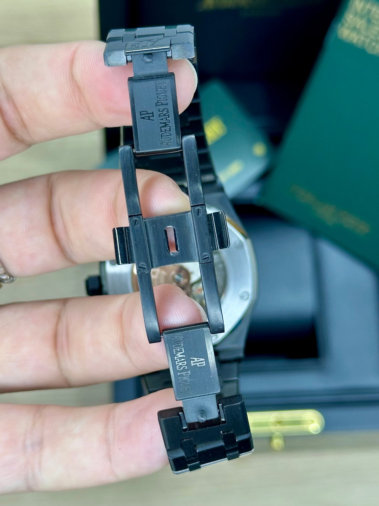 AUDEMARS PIGUET ROYAL OAK 41MM PLATA ACERO NEGRO