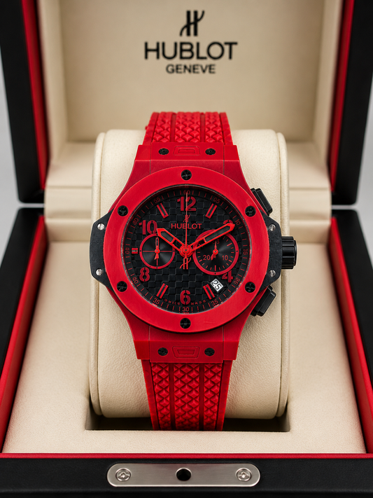 HUBLOT BIG BANG RED MAGIC CHRONOGRAPH CABALLERO – 44 MM