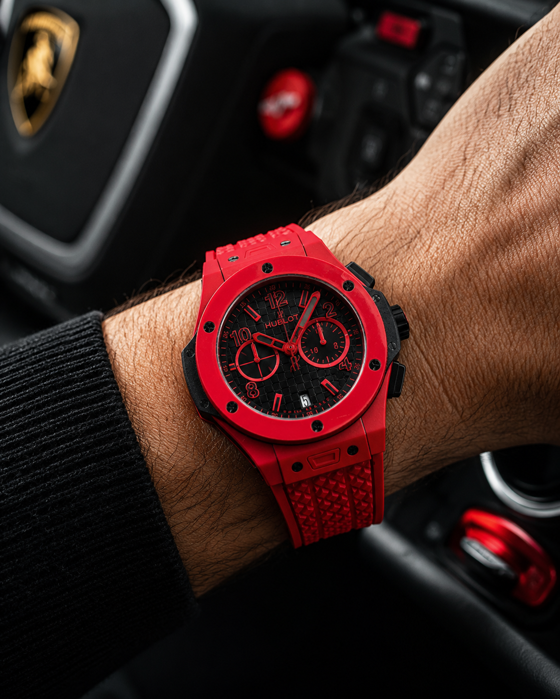 HUBLOT BIG BANG RED MAGIC CHRONOGRAPH CABALLERO – 44 MM