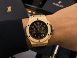 HUBLOT BIG BANG CHRONOGRAPH GOLD BLACK CABALLERO – 44 MM