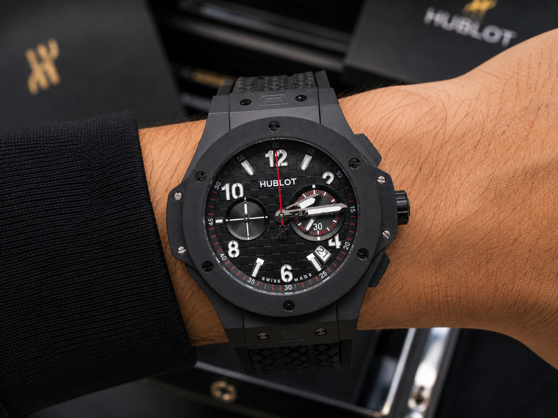 HUBLOT BIG BANG BLACK MAGIC CHRONOGRAPH CABALLERO – 44 MM