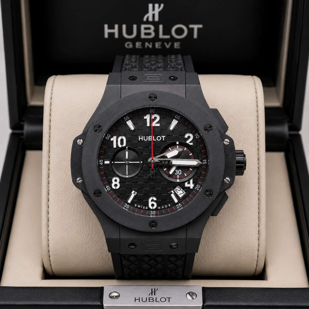 HUBLOT BIG BANG BLACK MAGIC CHRONOGRAPH CABALLERO – 44 MM