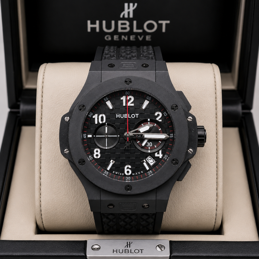 HUBLOT BIG BANG BLACK MAGIC CHRONOGRAPH CABALLERO – 44 MM