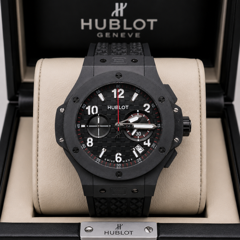 HUBLOT BIG BANG BLACK MAGIC CHRONOGRAPH CABALLERO – 44 MM