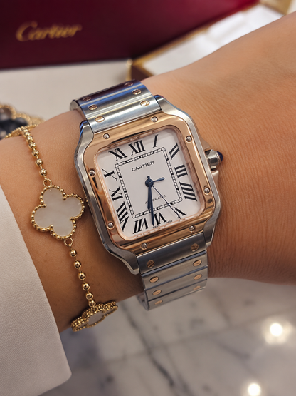 CARTIER SANTOS DE CARTIER AUTOMÁTICO BICOLOR DAMA – 35 MM