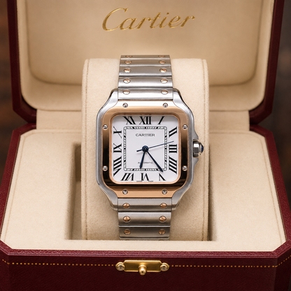 CARTIER SANTOS DE CARTIER AUTOMÁTICO BICOLOR DAMA – 35 MM