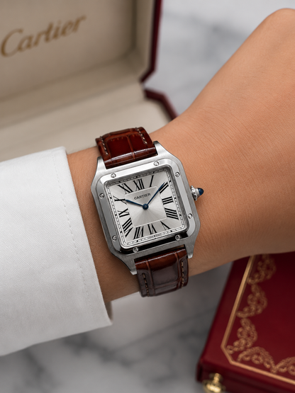 CARTIER SANTOS DUMONT DAMA – CORREA EN CUERO