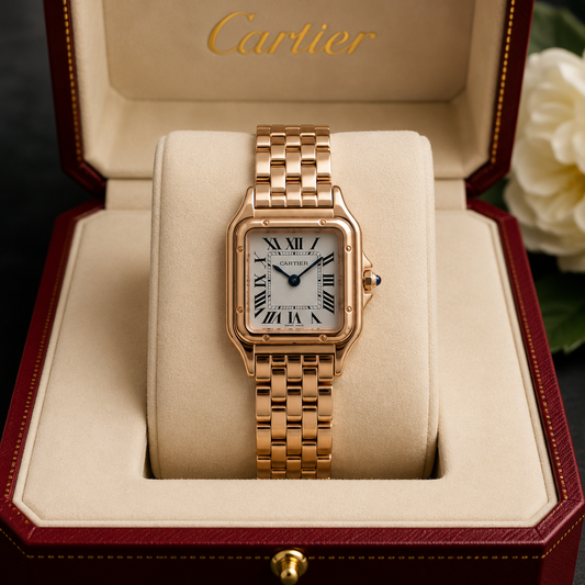 CARTIER PANTHÈRE COLOR ORO ROSA DAMA - TAMAÑO MEDIANO