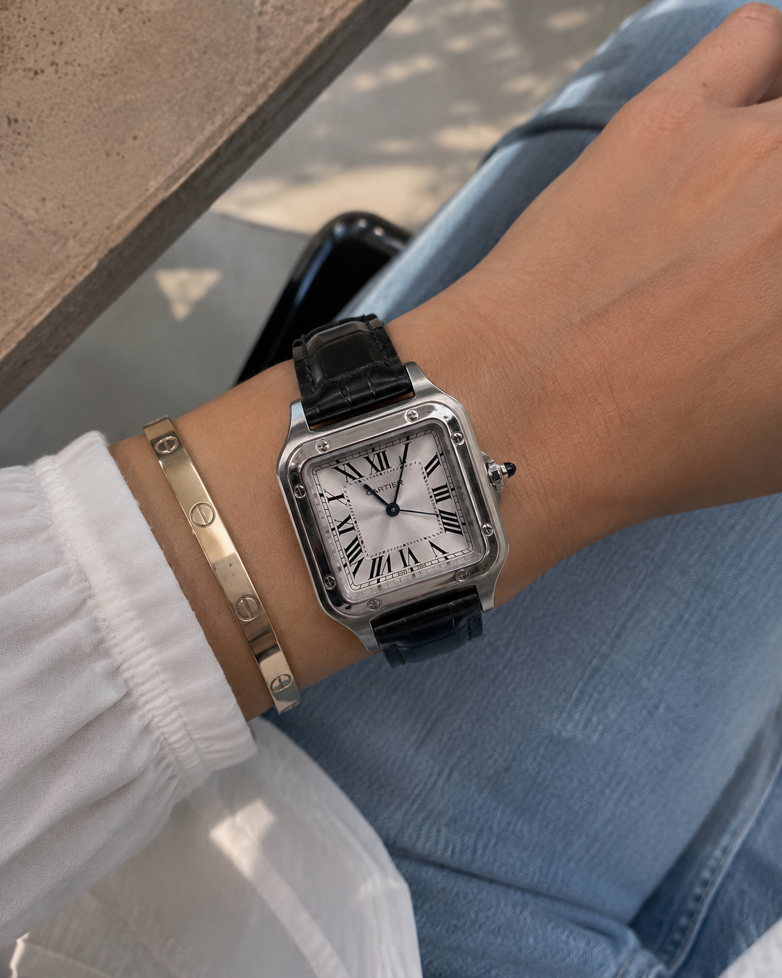 CARTIER SANTOS-DUMONT DAMA – CORREA EN CUERO