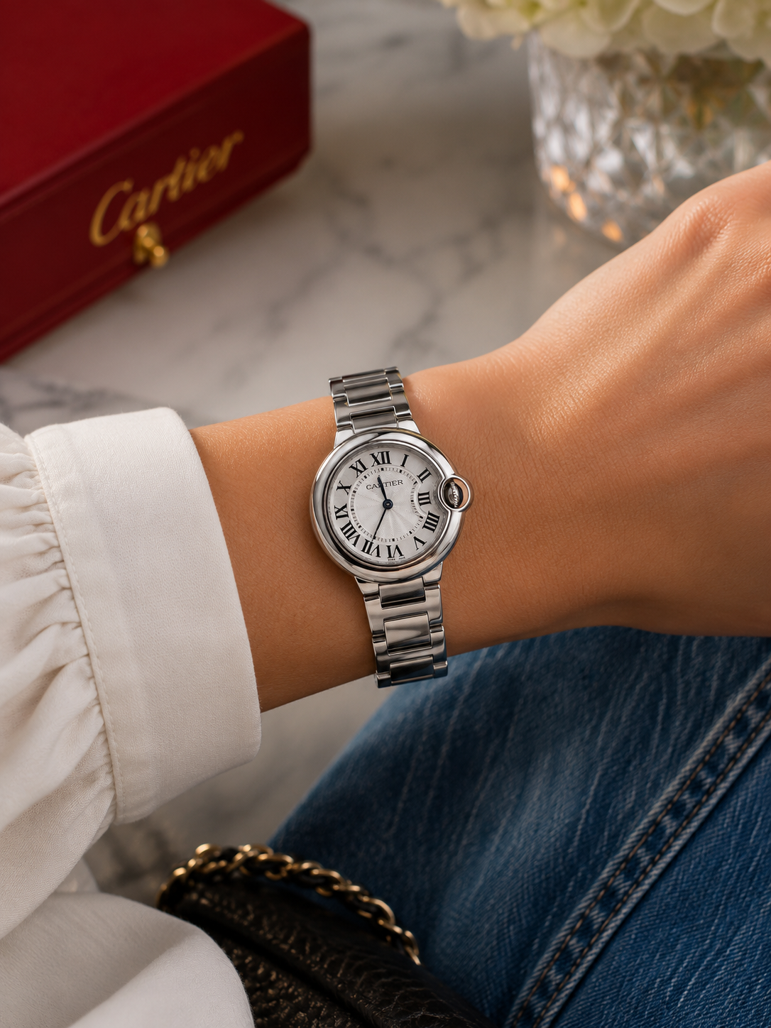 CARTIER BALLON BLEU SMALL DAMA – 28 MM