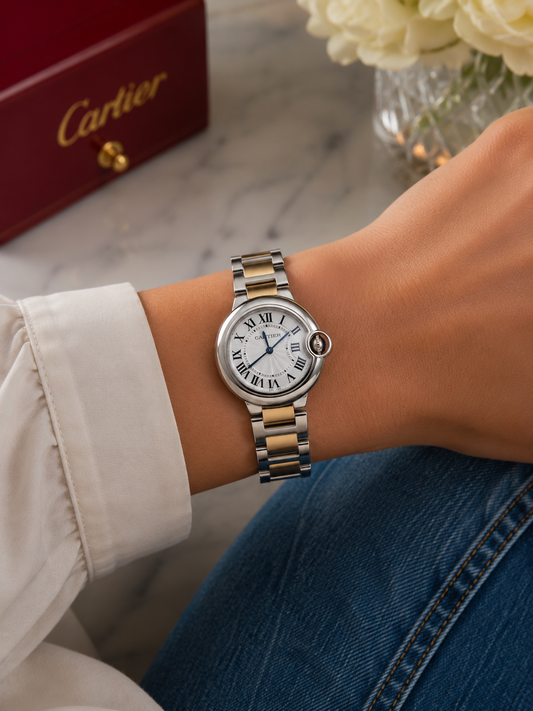 CARTIER BALLON BLEU SMALL BICOLOR DAMA – 28 MM