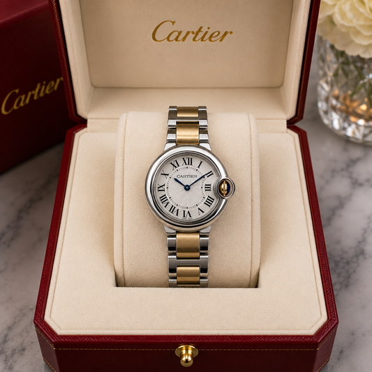 CARTIER BALLON BLEU SMALL BICOLOR DAMA – 28 MM