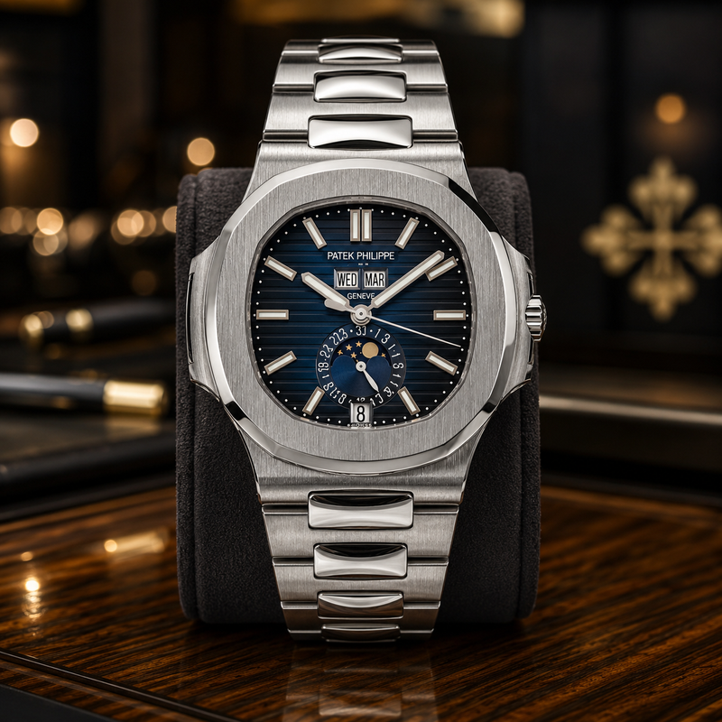 PATEK PHILIPPE NAUTILUS 5726/1A-014 ANNUAL CALENDAR MOON PHASE 40.5 MM