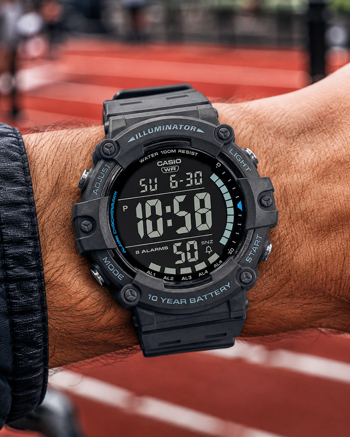 RELOJ CASIO DIGITAL PARA HOMBRE AE-1500WH-8BVDF GRIS OSCURO