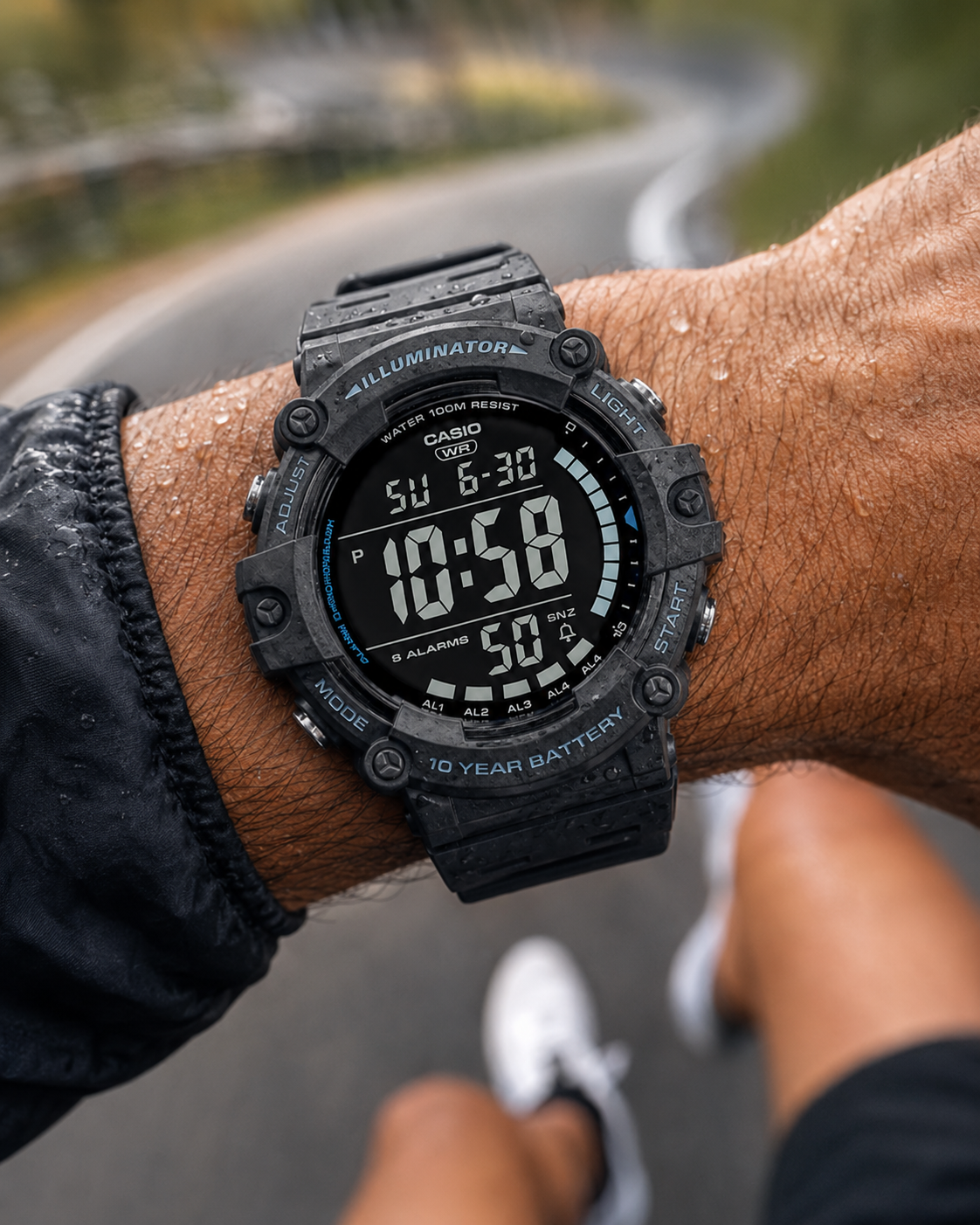 RELOJ CASIO DIGITAL PARA HOMBRE AE-1500WH-8BVDF GRIS OSCURO