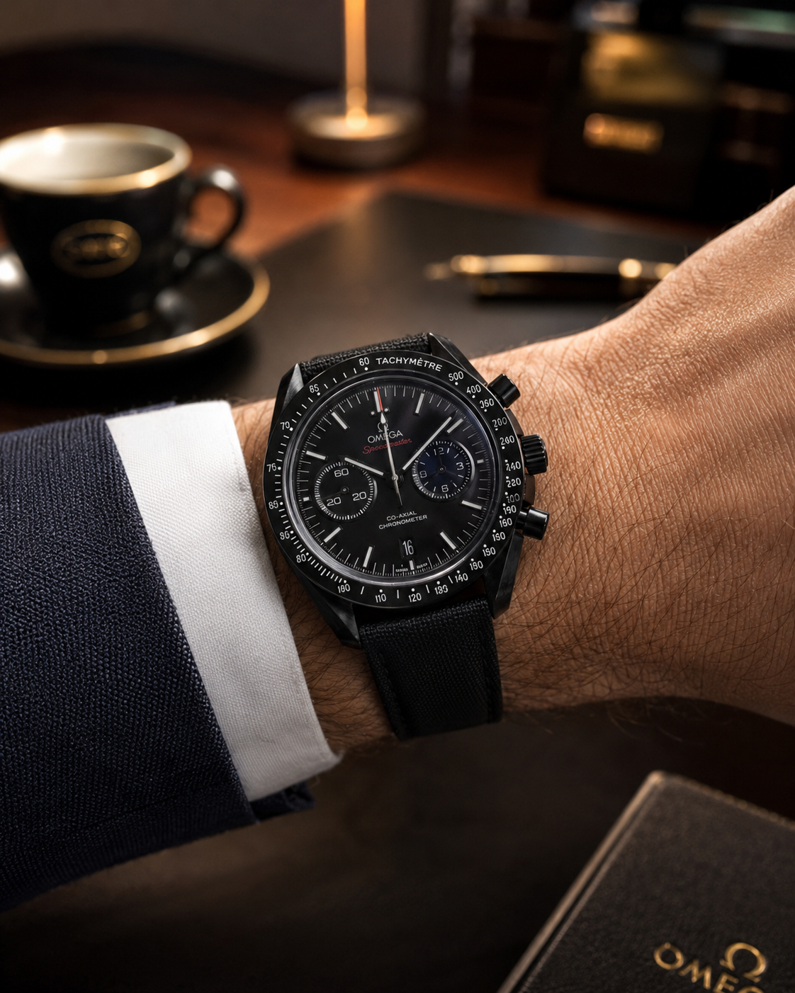 OMEGA SPEEDMASTER DARK SIDE OF THE MOON CRONÓGRAFO NEGRO