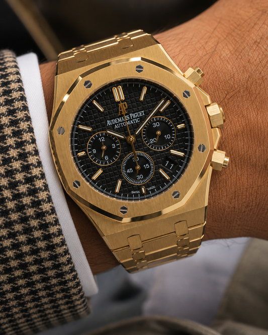 AUDEMARS PIGUET ROYAL OAK CHRONOGRAPH 41 MM – DORADO / ESFERA NEGRA