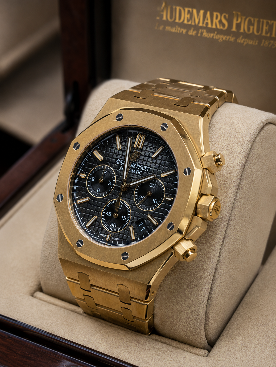 AUDEMARS PIGUET ROYAL OAK CHRONOGRAPH 41 MM – DORADO / ESFERA NEGRA