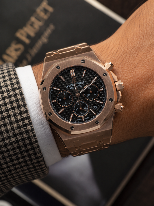 AUDEMARS PIGUET ROYAL OAK CHRONOGRAPH 41 MM – ORO ROSA / ESFERA NEGRA